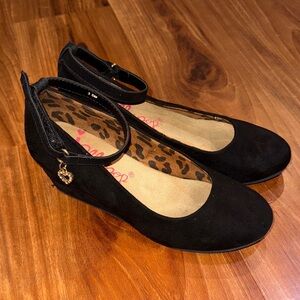 Black Girl’s Shoes with Ankle Strap